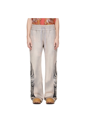 Who Decides War Taupe Winged Sweatpants