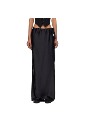 Ann Demeulemeester Black Eveline Long Bias Maxi Skirt