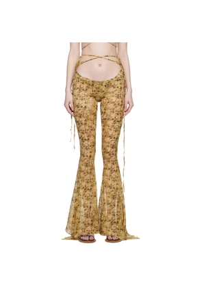 KNWLS Beige Glimmer Trousers