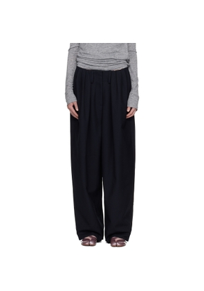OPEN YY Black Full Gather Trousers