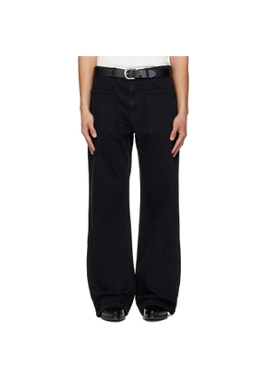 Courrèges Black 2-Pocket Baggy Jeans