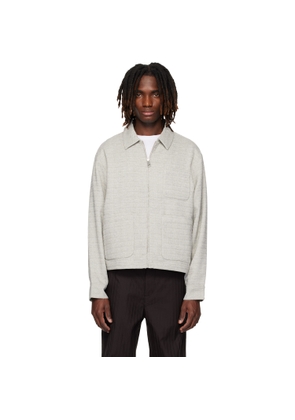 Lacoste Gray Short Textured Jacket