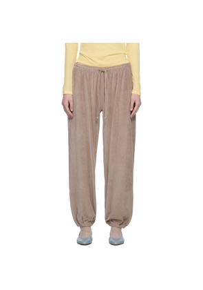 Baserange Taupe Velour Pillow Sweatpants