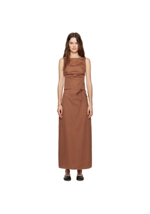 Ruohan Brown Syros Maxi Dress