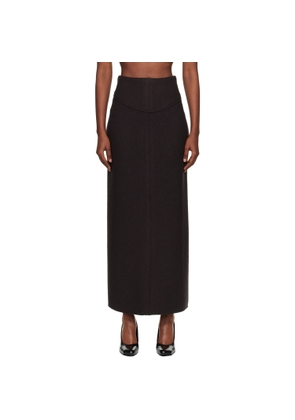 Lanvin Brown Pencil Maxi Skirt