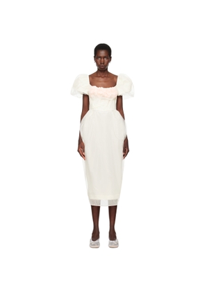Simone Rocha SSENSE Exclusive Bridal Capsule Bust Detail Carnation Maxi Dress
