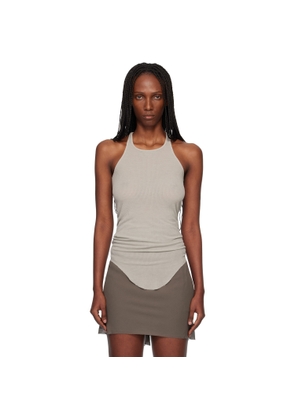 Rick Owens Off-White Temple Basic Rib Tank Top
