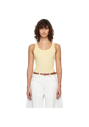 JACQUEMUS Yellow 'The Rond Carré' Tank Top