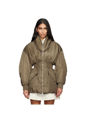 Givenchy Khaki Hourglass Bomber Jacket