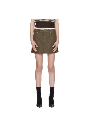 A.P.C. Green Mini Skirt