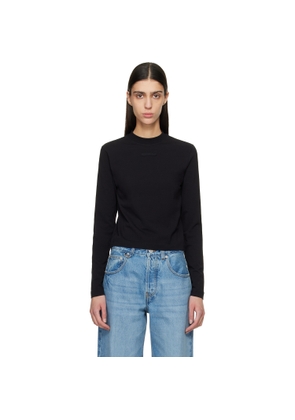 JACQUEMUS Black 'The Gros Grain long-sleeve' T-shirt