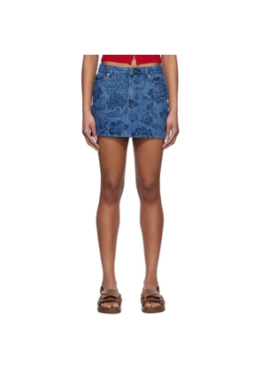 A.P.C. Blue Mini-Jupe Denim Miniskirt