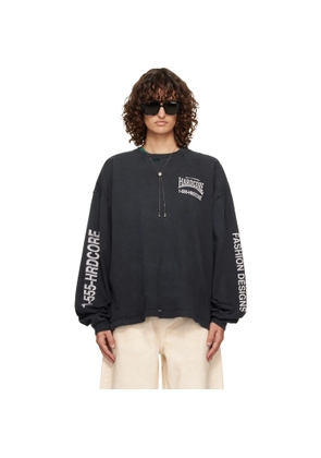 WILLY CHAVARRIA Black 'Hardcore' Buffalo L/S T-shirt