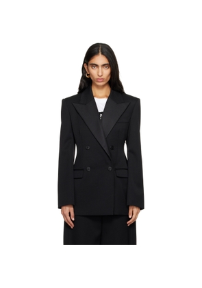 Givenchy Black Double Breasted Tuxedo Blazer