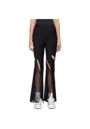 Feng Chen Wang Black Cutout Trousers
