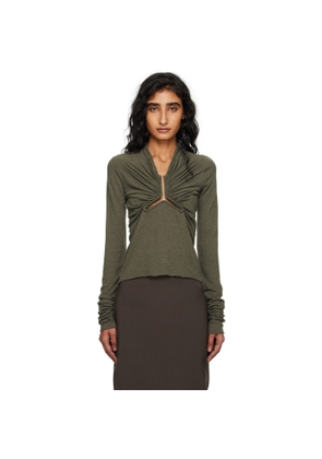 Rick Owens Khaki Concordians Allanah LS T-shirt