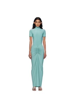 ALAÏA Blue Soft Jersey Maxi Dress