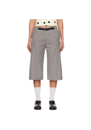 CPLUS Series Gray Decorative Band Suiting Shorts