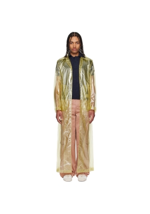 Dries Van Noten Green Loose Fit Mac Coat