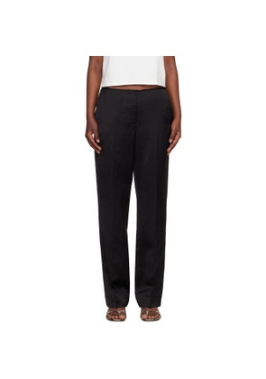 TOTEME Black Easy Raw Edge Trousers