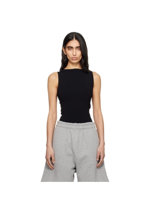 Entire Studios Black Boat Neck Top