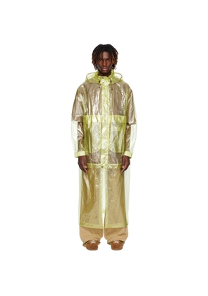 Dries Van Noten Yellow Sheer Taffeta Coat
