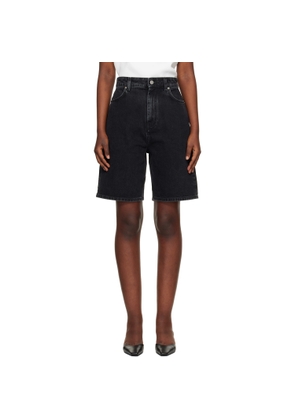 Loulou de Saison Black Isu Lds Denim Shorts