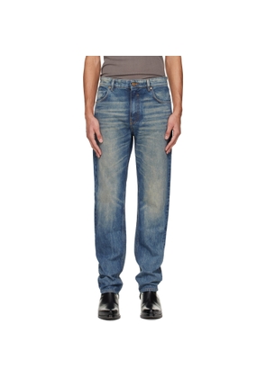 BALMAIN Blue Straight-Cut Jeans