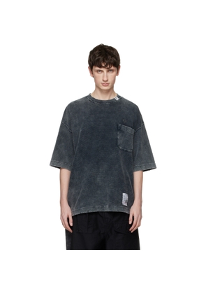 Maison MIHARA YASUHIRO Black Bleached Thermal T-shirt