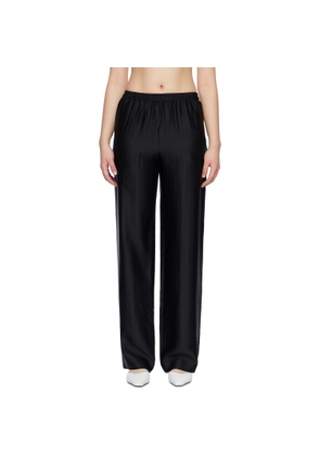 Loulou de Saison Black KADALA Silk Blend Trousers