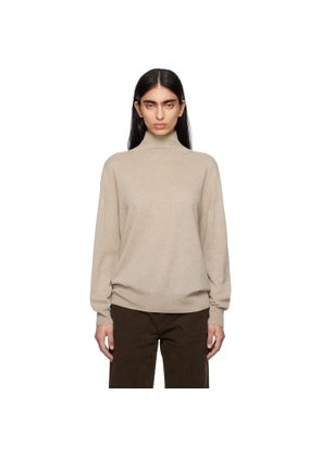 The Row Beige Jabari Turtleneck