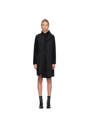 sacai Black Poplin Midi Dress