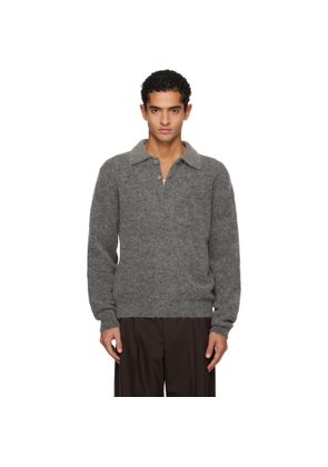 Sunflower Gray Mohair Polo