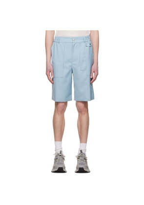 Feng Chen Wang Blue Panel Shorts