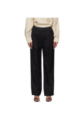 Loulou de Saison Black Takaroa LDS Elasticated Waistband Trousers