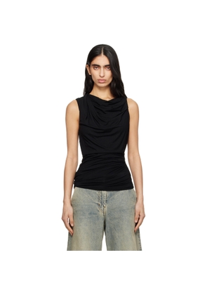 Entire Studios Black Drape Tank Top