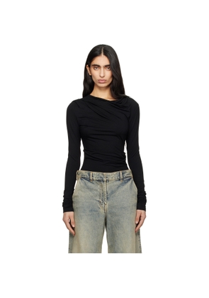 Entire Studios Black Drape Top