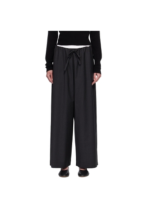 TOTEME Gray Drawstring Dinner Trousers