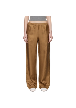 Loulou de Saison Brown Alera LDS Silk Twill Trousers