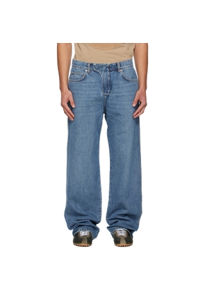 BALMAIN Blue Loose Jeans