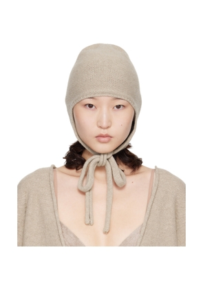 Baserange Beige Tier Hood Beanie