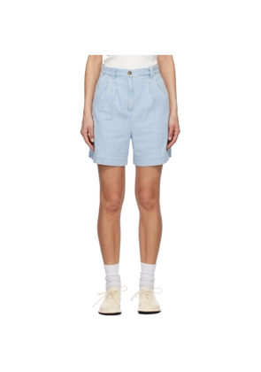 A.P.C. Blue Nola Denim Shorts