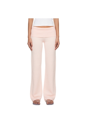 SKIMS Pink 'Sweater Knits' Foldover Lounge Pants