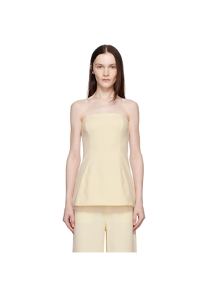 Staud Off-White Silvia Tube Top