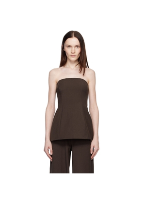 Staud Brown Silvia Tube Top