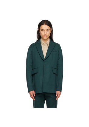 Bianca Saunders Green Akiel Blazer