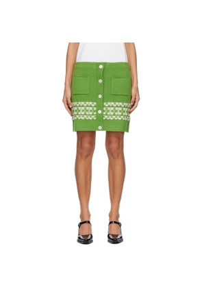 B.B. Wallace Green Miller Miniskirt