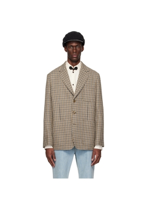 Valentino Beige Single-Breasted Blazer
