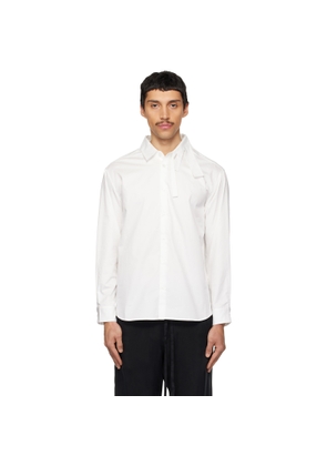 POST ARCHIVE FACTION (PAF) White Trimmed A Shirt