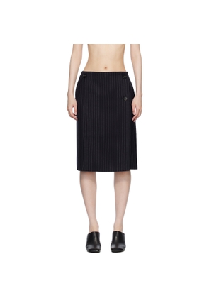 CO Navy Wrap Miniskirt